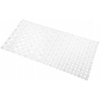 IDesign Orbz 27 in. L X 14 in. W Clear Plastic Bath Mat