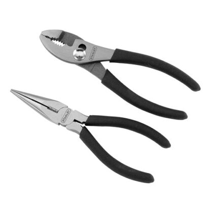 STANLEY 2 Pc. Drop Forged Steel Pliers Set 6 L Yellow