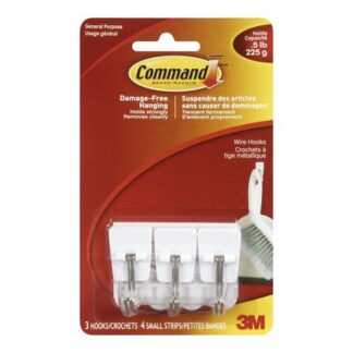 Command Wire Hooks 17067C, Small White Small