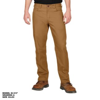 Milwaukee Men's 30 in. X 30 in. Khaki Cotton/Polyester/Spandex Flex Work Pants with 6 Pockets, Green