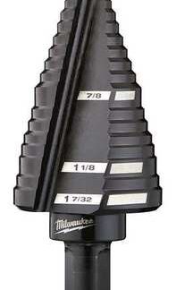 Milwaukee 7/8 in. - 1-7/32 in. #11 Black Oxide Step Drilll Bit (13-Steps)