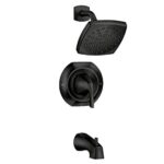 Moen Lindor 82504BL Matte Black 1-Handle Bathtub and Shower Faucet