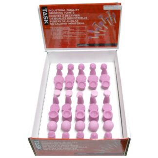 Task Tools T32515 50-Piece Industrial Quality Grinding Points, 5 Assorted Shapes