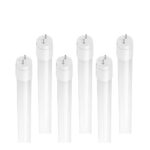 Luminus 32 Watt T8 Equivalent LED Glass Tube 4000K Cool White (6-Pack)