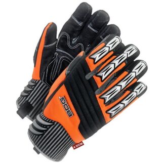 Mechanics Gloves, Black/Orange, Padded