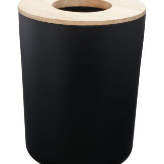 IDesign Eco Vanity Steel Waste Can Matte Black