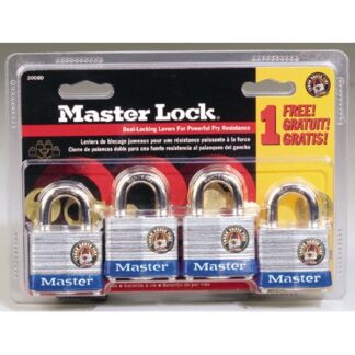 Master Lock 3008D Keyed Padlock 1-9/16 in W X 1-1/2 in H Body 3/4 in H Shackle Steel