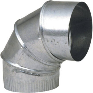 Imperial 3 in. D X 3 in. D Adjustable 90 Deg Galvanized Steel Furnace Pipe Elbow