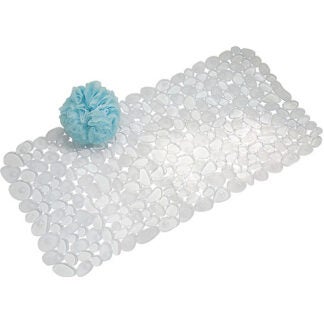 IDesign Bath Rugs Clear - Clear Pebbles Bath Mat