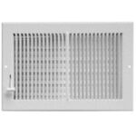 Imperial RG0299 Multi-Shutter Wall Register White 12 X 6