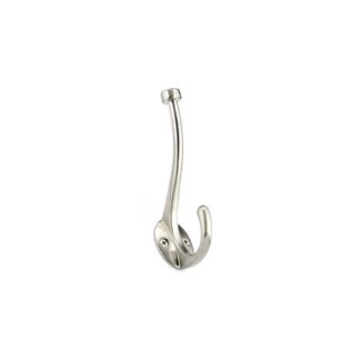 Richelieu Rh2163021195 5-13/16 Double Metal Coat Hook - Nickel