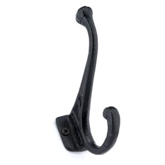 Richelieu Bp92344900 4-5/8 Double Iron Coat Hook - Black