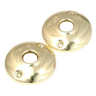 First Watch Security 2-1/2 in. Solid Brass Rosettes Set (2-Pack)