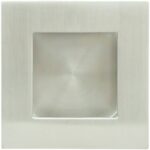 Inox Fhix05 Modern 2-3/4 Square Recessed Flush Sliding Door / Pocket Door Pull -