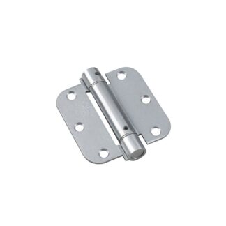 Richelieu 51821-R 3-1/2 X 3-1/2 Spring 5/8 Radius Corner Mortise Door Hinge - Chrome