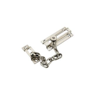 Richelieu 212-R 3-1/2 Long Chain Guard Security Latch - Nickel