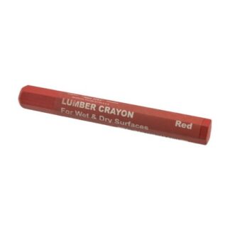 DIXON TICONDEROGA Lumber Crayon, Red, 12 in Dia, 412 in L