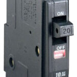 Square D QO120 120/240 Volt 20 Amp Plug-on Miniature Circuit Breaker