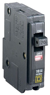 Square D QO120 120/240 Volt 20 Amp Plug-on Miniature Circuit Breaker