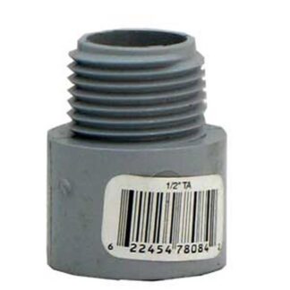 IPEX 9663469 1 in. Grey PVC Terminal Adapter