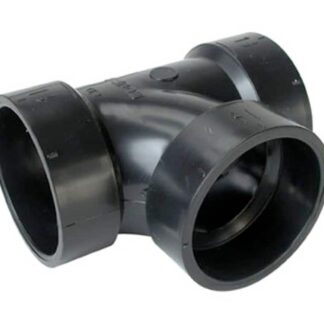 ABS Sanitary T-Fitting and Bow Drainage & Aerection, Black, 1 1/4-in