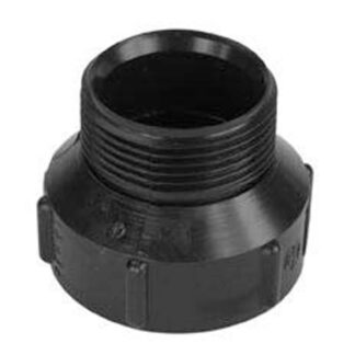 ABS Male Adapter & Bow Drain & Aeration - Black - 2-in