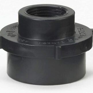 ABS FPT Bow Recessed Socket Fitting, Iron Reducer, Black, 1 1/2" x 3/4