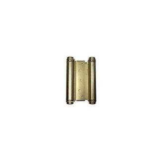 Bommer 30295 3000 Series 5" Square Corner Mortise Double Action Spring Door Hinge - Single Satin Brass Door Hinge Spring Double Action