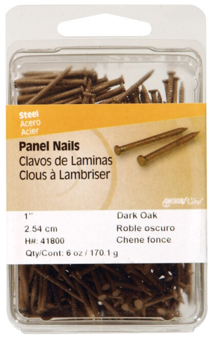 1-5/8 in. Panel Steel Nail Flat Head, 5PK