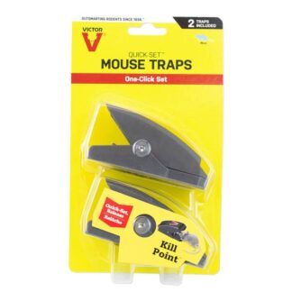 Woodstream M137B Victor Quickset Mouse Traps Black - 2 per Card