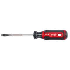 Milwaukee 4 in. 1/4 in. Slotted Screwdriver with Cushion Grip
