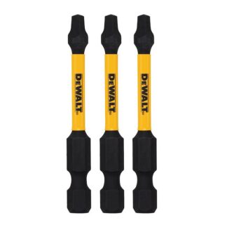 Forets De Tournevis à Percussion Carrés SQ2 DeWALT, 2,25 Po, Paq. 3