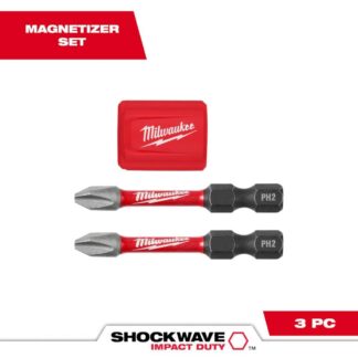 Milwaukee 48-32-4550 SHOCKWAVE Impact Duty Magnetic Attachment and PH2 3-Piece Set