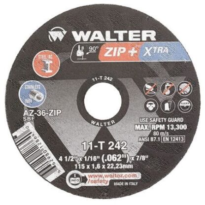 Cut-Off Wheel, T1, 4-1/2x1/16x7/8