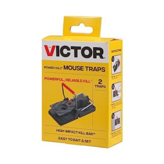 Victor 7007825 Power-Kill Small Snap Trap for Mice - Pack of 2