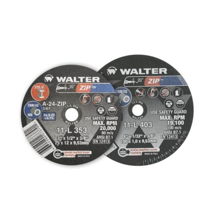 WALTER SURFACE TECHNOLOGIES ZIP 4 in. X 5/8 in. Arbor X 1/32 in. T1 GR a-60-ZIP Performance Cutting and Grinding (25-Pack)