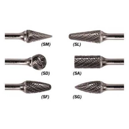 Carb Bur,Cylindrical Sa,1/8"x1/8"x9/16"