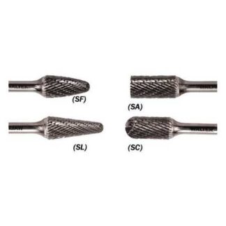 Carb Burr,Cylindrical Sa,1/4"x3/8"x3/4"