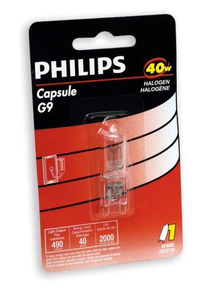 Philips 40W Halogen G9 120 Volt Soft White T4