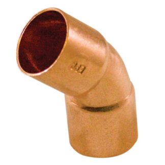 Fitting Copper 45 Degree Elbow 1/2 Inch Copper to Copper (pack of 25)