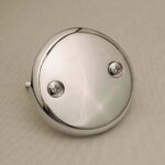 MOEN 2-Hole Overflow Plate - Chrome