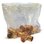 Fitting Copper 90 Degree Elbow 3/4 Inch Copper to Copper (pack of 10)