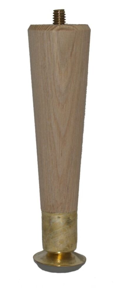 Hardwood Round Taper Leg Hardwood 1-1/2 in. X 1-1/2 in. X 6 in.