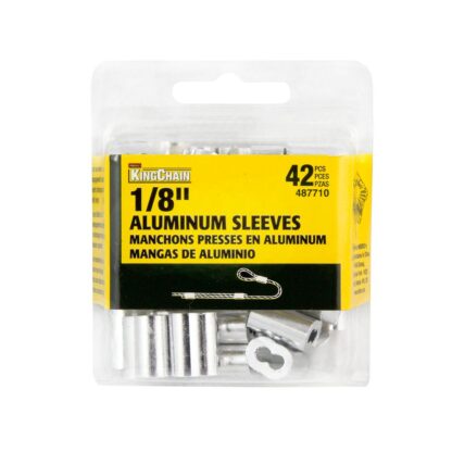 1/8 in. Aluminum Sleeves Bulk Pack