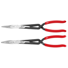 Milwaukee Long Nose Pliers Set with Slip Resistant Grip (2-Piece)