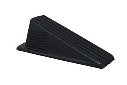 Shepherd Hardware 3762E Heavy Duty Jumbo Hard Plastic Door Wedge, 1-Pack, Black