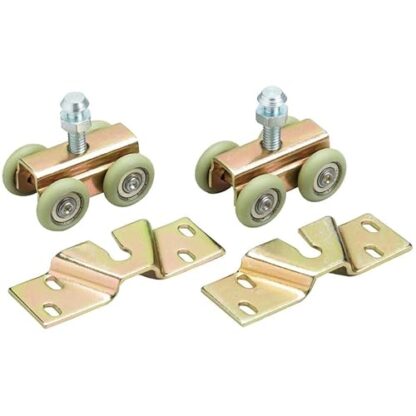 Pocket Door Hanger Hardware Set - with Ball Bearing Wheels