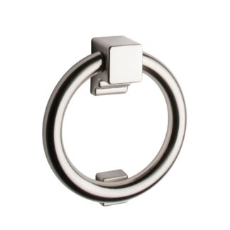 Solid Satin Nickel Ring Door Knocker