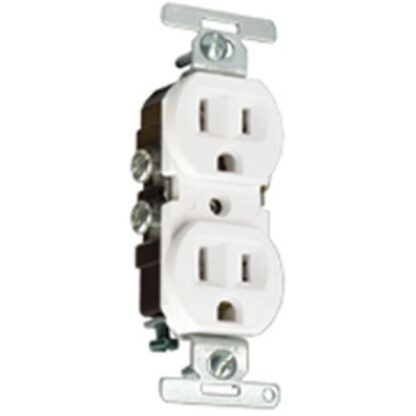 Cooper Wiring 5270W-SP-L 15 Amp Standard Grade Duplex Receptacle White