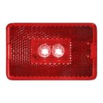 PM V170R Marker/Clearance Light, 9 to 16 V, LED Lamp, Red Lens, Stud Mounting